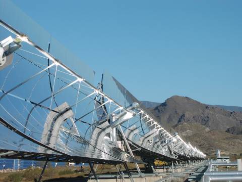 Solarthermische Rinnenkollektoren in Almería